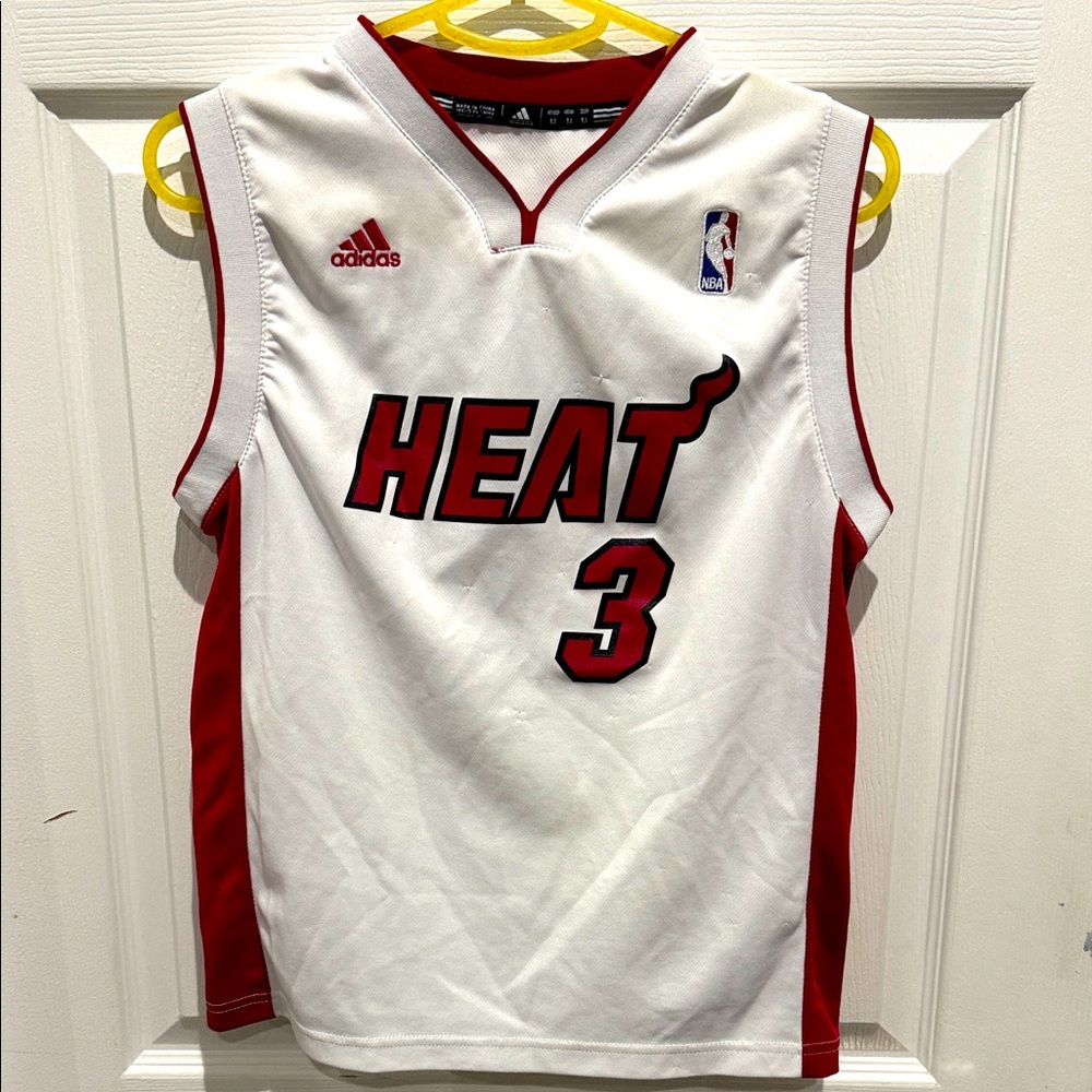 Adidas White and Red Heat Jersey